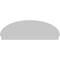 Ekena Millwork Elliptical Smooth Architectural Grade PVC Combination Pediment, 72"W x 24-7/8"H x 2-3/4"P PEDPC072X250ELL00 - alternate 6
